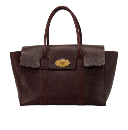 Large Bayswater, &pound;450, Handbags, Burgundy, Leather, Front view